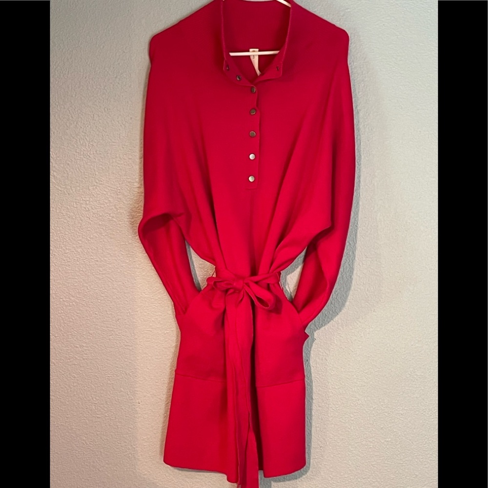 NWT Anthropology Pink Sweater Dress Sz L